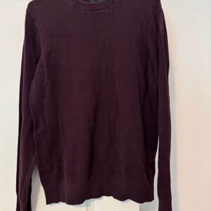 H&M Men's Deep Burgundy Crewneck Sweater